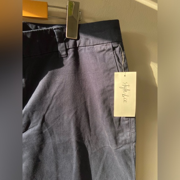 Style & Co navy capris NWT - Picture 3 of 8